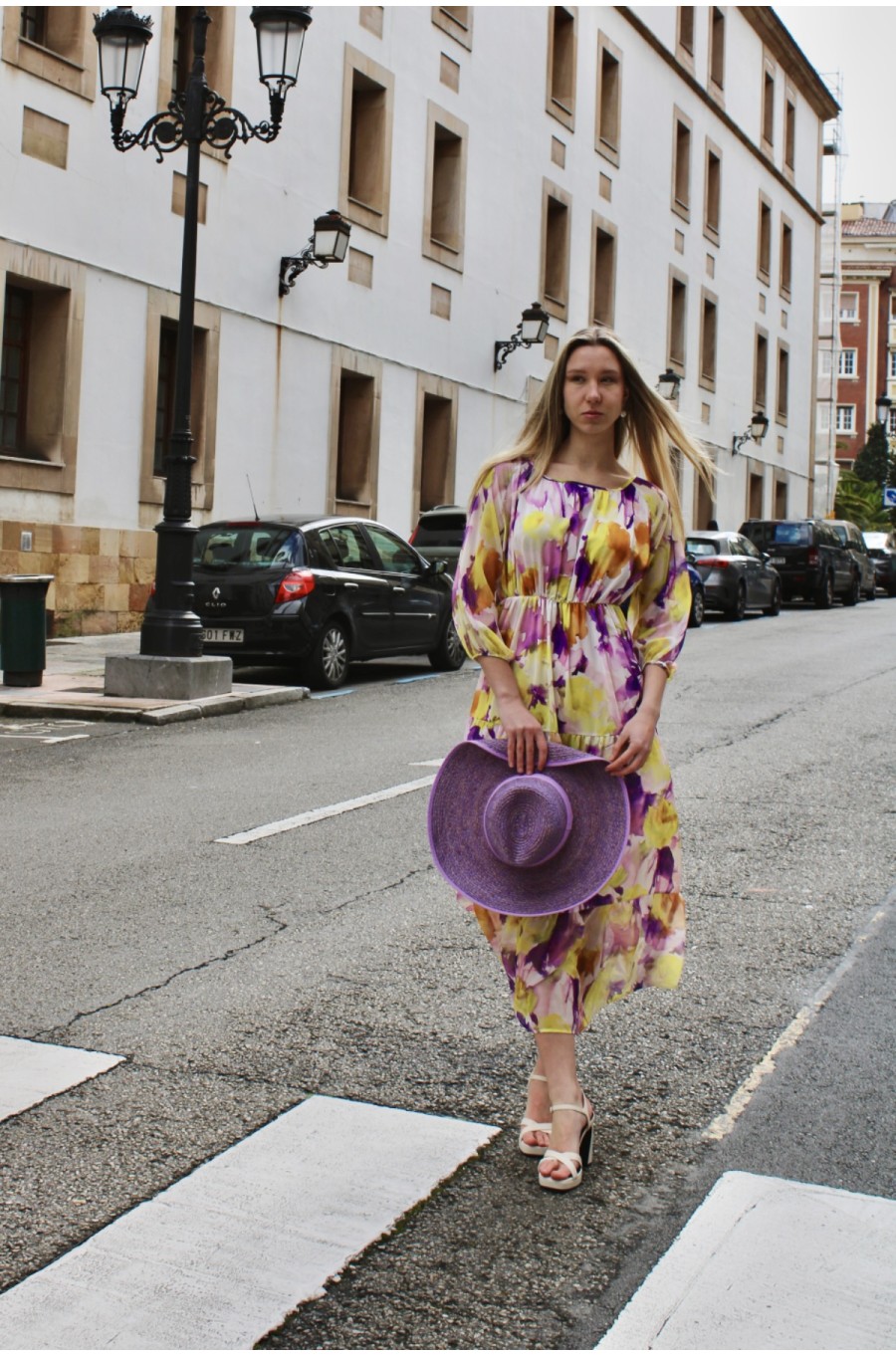 VESTIDO MANGA RANGLAN ACUARELA