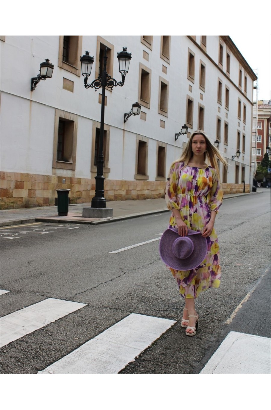VESTIDO MANGA RANGLAN ACUARELA