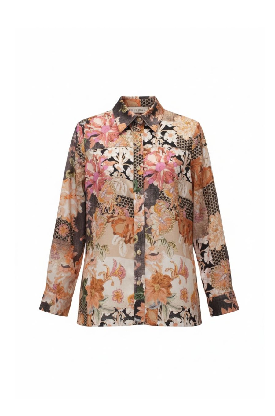 Camisa Patchwork con Gemelos