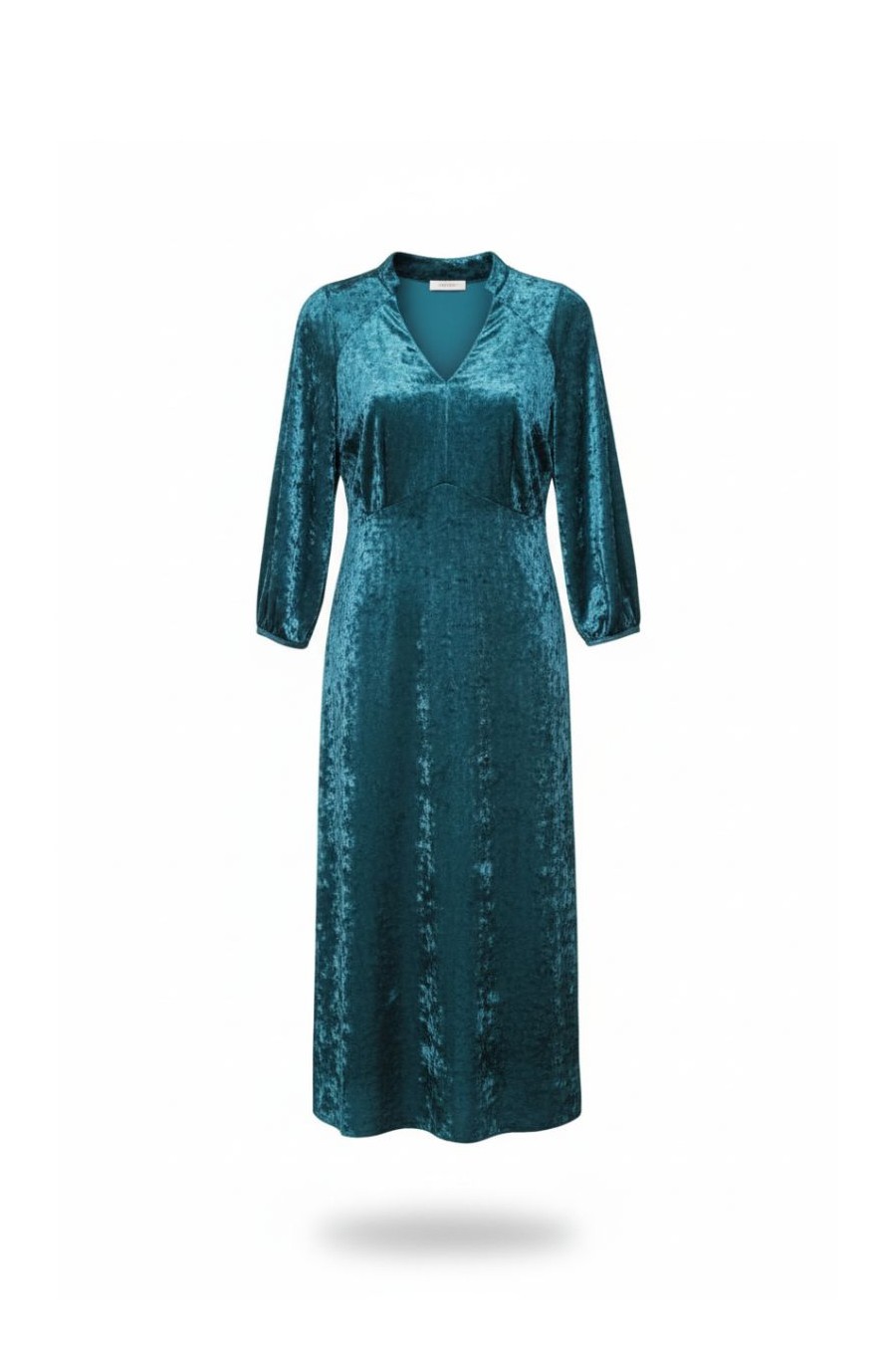 Vestido Flojo Terciopelo Azul