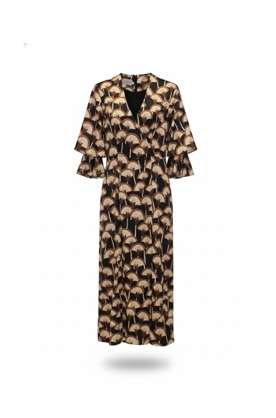 Vestido Largo Abanicos