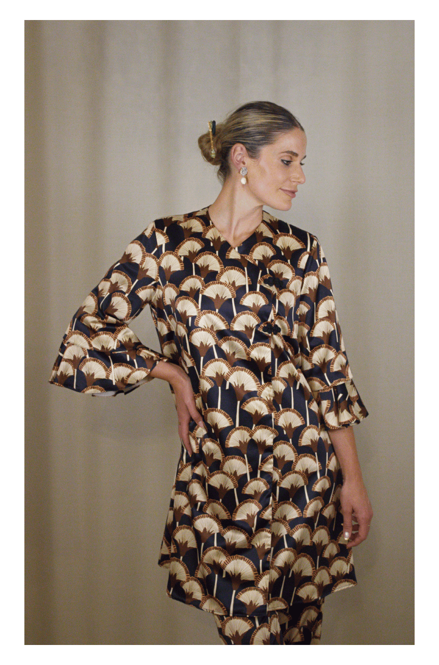 Vestido Alamares Estampado...